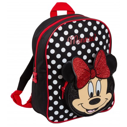 Minnie Mouse 3D Glitter Bow Backpack