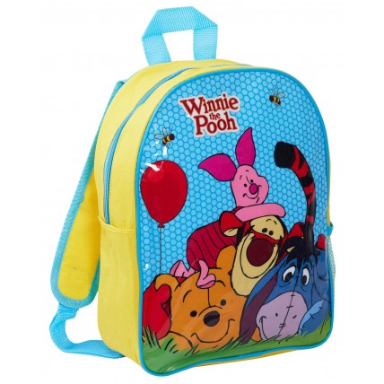 Disney Winnie the Pooh Nursery Mesh Side Pocket Backpack Lunch Bag