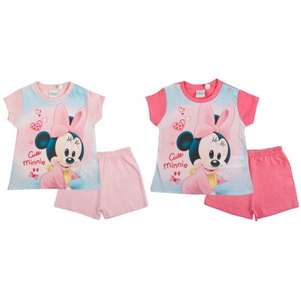 Baby Girls Minnie Mouse Short Pyjamas