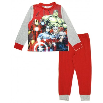 Avengers Long Pyjamas - Red / Grey