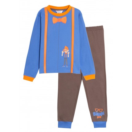 Boys Blippi Pyjamas Kids Blippi Dress Up Pjs Novelty Full Length Pyjama Set
