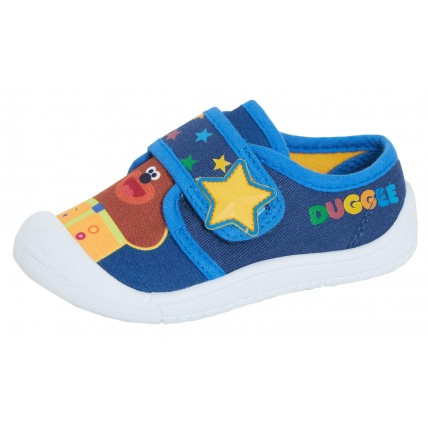 Boys Hey Duggee Canvas Pumps Kids Easy Fasten Flat Summer Trainers Age Size
