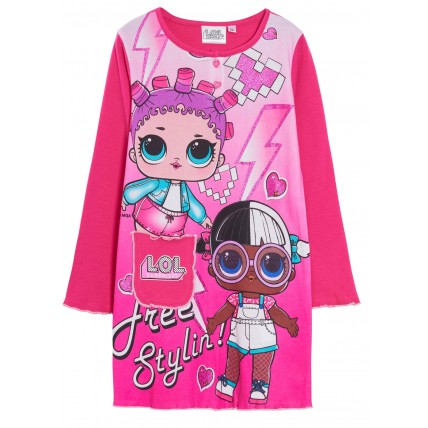 Girls LOL Surprise Dolls Nightdress Kids Character Nighty Nightie Nightwear Size