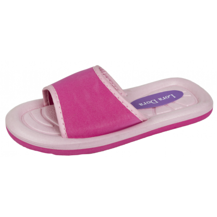 Girls Pink Slide Flip Flops