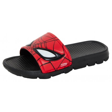 Boys Spiderman Sliders - Red
