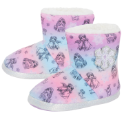 Girls Disney Frozen Slipper Boots Elsa Anna Slippers Warm Fleece Booties Gift