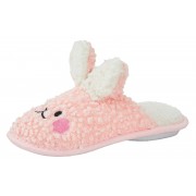 Girls 3D Bunny Mule Slippers