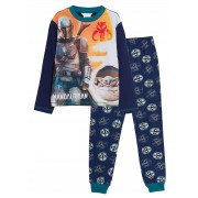 Boys Mandalorian Pyjamas Kids Star Wars Yoda Full Length Pjs Set Nightwear Size