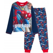 Boys Marvel Spiderman Pyjamas Kids Avengers Full Length Pjs Set Nightwear Size