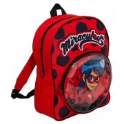 Girls Miraculous Ladybug Sequin Backpack Kids Lunch Book Bag School Rucksack