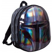 The Mandalorian 3D Metallic Backpack Kids Star Wars Rucksack School Lunch Bag