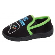 Boys Epic Gamer Slippers Kids Gaming Twin Gusset Slip On Mule House Shoes Size