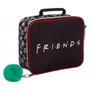 Friends Lunch Bag Girls Insulated Lunch Box For Kids Pom Pom School Cooler Bag