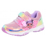 Girls LOL Surprise Dolls Light Up Trainers Kids Easy Touch Fasten Sports Shoes