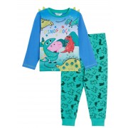Boys Peppa Pig George Pig Luxury Pyjamas Kids Dress Up Dino Full Length Pjs Set