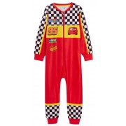 Boys Disney Cars Dress Up All In One Kids Lightning McQueen Fleece Sleepsuit Pjs