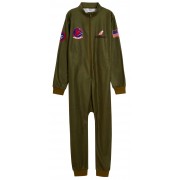 Boys Top Gun Fleece All In One Kids Maverick Flight Suit Pyjamas Loungewear Pjs