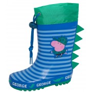 Boys Peppa Pig George Pig Tie Top Wellingtons Kids Dino Wellington Rain Boots
