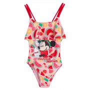 Girls Minnie Mouse Swimming Costume Kids Disney One Piece Swimsuit Swimwear Size
