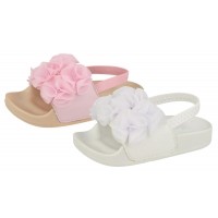 Girls Slingback Sandals - 3D Flower