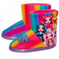 Girls Rainbow High Slipper Boots Kids Glitter Slippers Booties House Shoes Size
