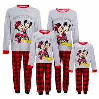 Mickey & Minnie Matching Family Christmas Pyjamas Disney Adults Kids Xmas Pjs