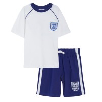 Boys England Football Club Pyjamas Kids Pjs Set Short Sleeve T-Shirt Loungepants