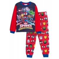 Spidey And His Amazing Friends Pyjamas Kids Marvel Full Length Pjs Kids Nightwear