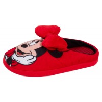 Girls Disney Minnie Mouse Mule Slippers Toddlers Open Back Slip On House Shoes