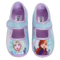 Girls Disney Frozen 2 Slippers Easy Fasten Ballet Pumps Elsa Anna House Shoes