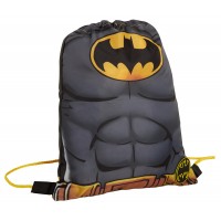 Boys DC Comics Batman Drawstring Gym Bag Kids Sports Swimming PE Kit Rucksack