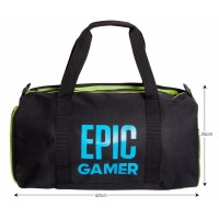 Epic Gamer Sports Holdall Adults Kids Duffle School Gym Bag Shoulder Straps