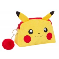 Pokemon Make Up Bag for Women Pikachu Plush Cosmetic Toiletries Bag Pencil Case
