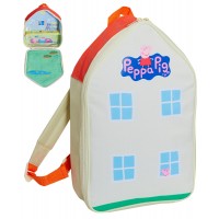 Peppa Pig Playhouse Backpack Girls 3D Luxury Nursery Rucksack Travel Lunch Bag