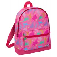 ScruffyTed Girls Dinosaur Roxy Backpack Kids Pink Dino School Rucksack Lunch Bag
