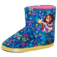 Girls Disney Encanto Slipper Boots Mirabel Fleece Lined Warm Booties House Shoes