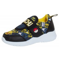 Boys Pokemon Trainers Kids Pikachu Easy Touch Fasten Sports Pumps Sneakers Shoes