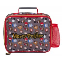Harry Potter Lunch Bag With Side Bottle Holder Chibi Insulated School Lunchbox