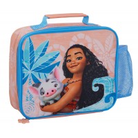 Disney Moana Lunch Bag with Bottle Holder Girls School Insulated Cooler Lunchbox