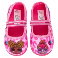 Girls LOL Surprise Dolls Slippers Easy Fasten Indoor House Pink Shoes Infants