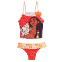Girls Disney Moana Tankini Kids Two Piece Swimming Costume Pool Beach Swim Suit