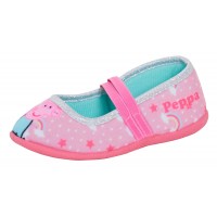 Girls Peppa Pig Slippers Kids Elastic Strap Ballet Pumps Peppa Pig House Shoes