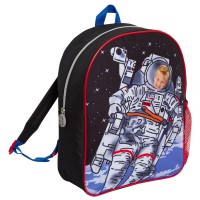 Boys Astronaut Backpack Kids Space Man Nursery School Rucksack Lunch Book Bag