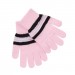 Girls Striped Glitter Woolly Hat + Scarf + Gloves Winter Warm Set Kids Xmas Gift