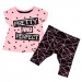 Baby Girls Two Piece Tunic + Leggings Outfit - Pink