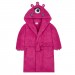 Girls Dressing Gown - Pink Monster