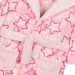 Bab Fleece Dressing Gown - Pink Star