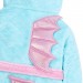 Girls Novelty 3D Seahorse Hooded Fleece Dressing Gown Kids Plush Bathrobe Gift