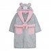 Girls Novelty 3D Mouse Hooded Fleece Dressing Gown Kids Plush Bathrobe Gift Size