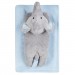 Baby Boys Girls Blanket + Plush Elephant Gift Set Newborn Fleece Wrap Pink Blue